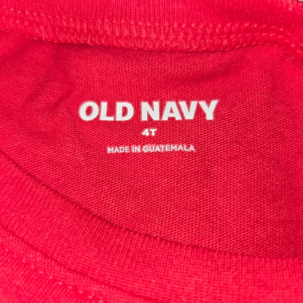 Old Navy Red Love You Kids Long Sleeve Tee - Picture 3 of 3